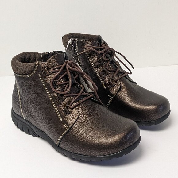Propet Delaney Ankle Boots, Bronze, Womens 6 XX-Wide (4E) - Picture 1 of 7